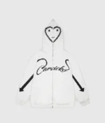 Carsicko Love Spread Full Zip Hoodie White