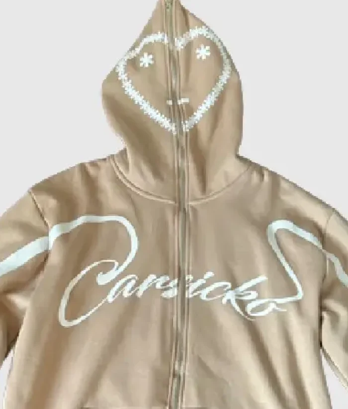 Carsicko Full Zip Hoodie Brown